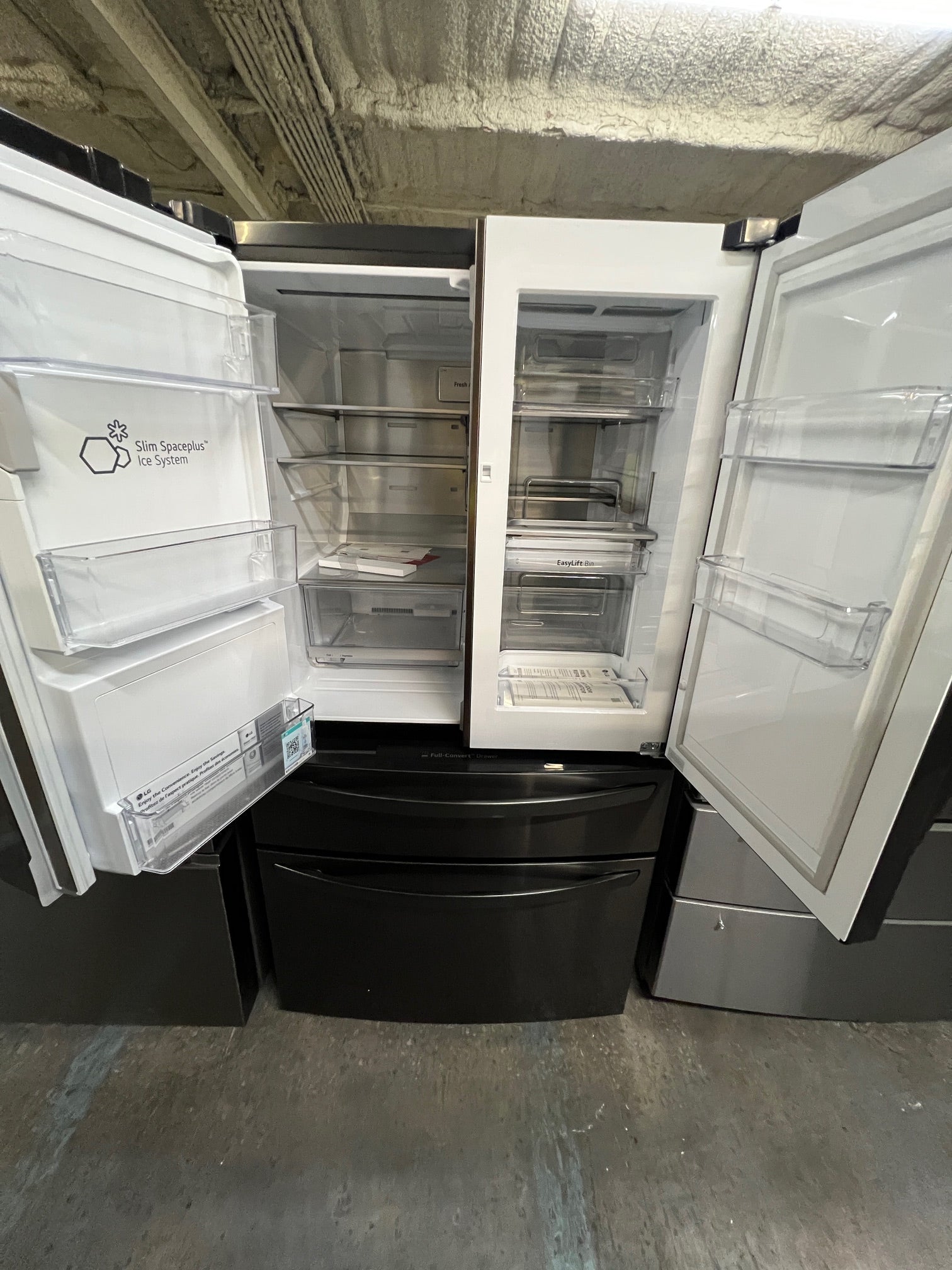 LG 29.5 Cu. Ft. 4-Door French Door-in-Door Smart Refrigerator with Craft Ice Black Stainless Steel